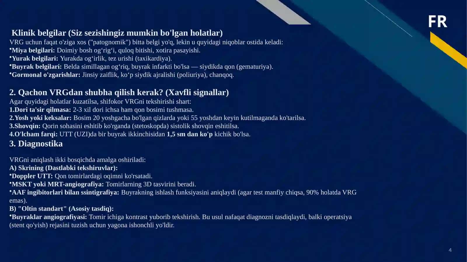 O‘tkir arterial tutilishi 4