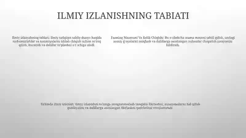 Fanning Mazmuni Va Kelib Chiqishi 4