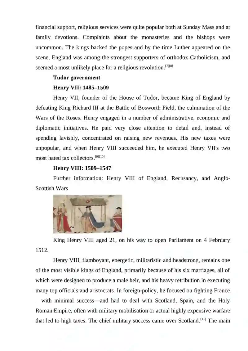 The Tudor Age (1485-1603) The English Reformation 4