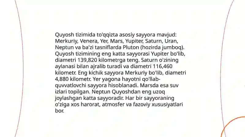 Olam Galaktika Quyosh sistemasi 4