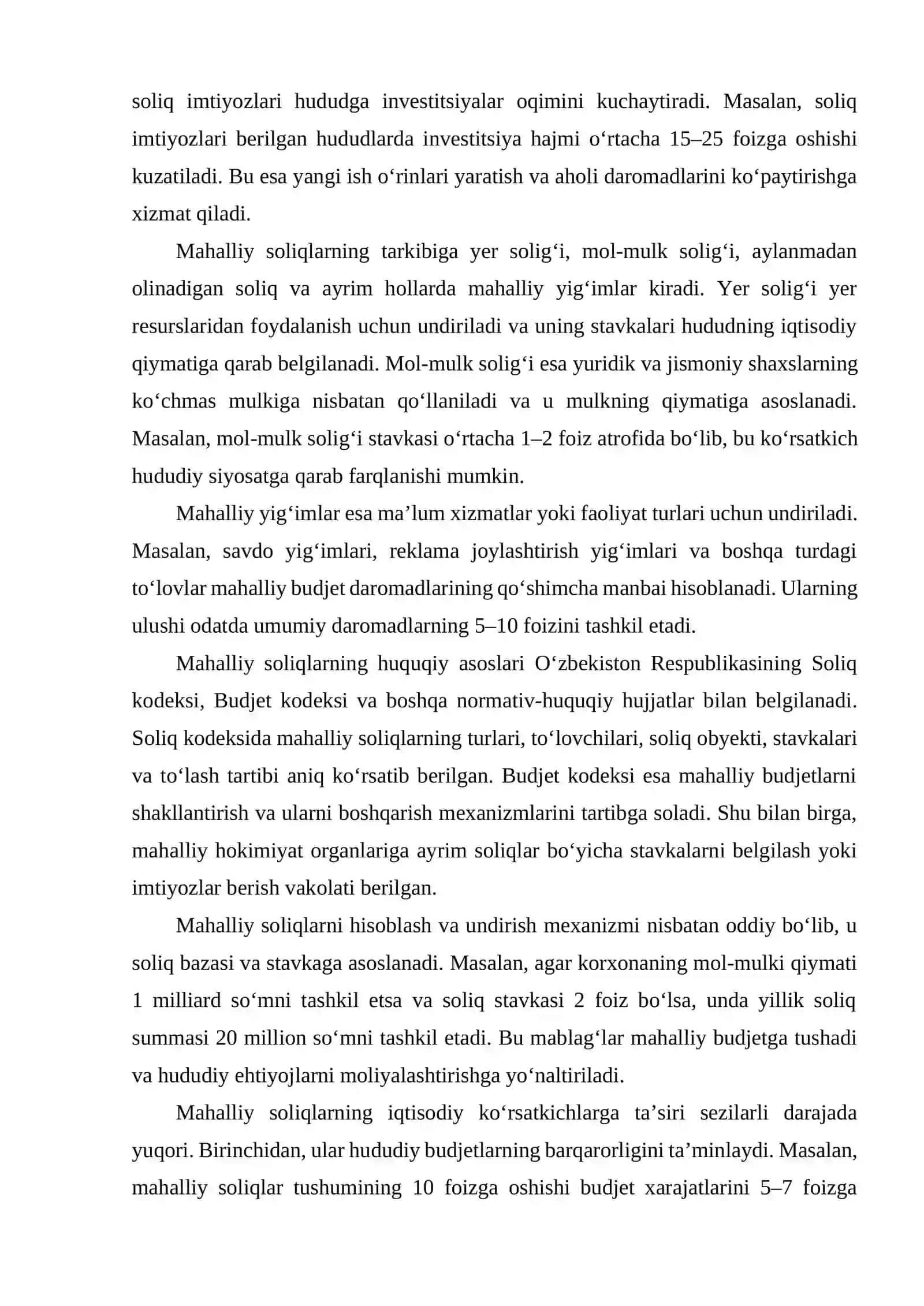 Mahalliy soliqlar va yigʻimlarning amal qilish mexanizmi 4