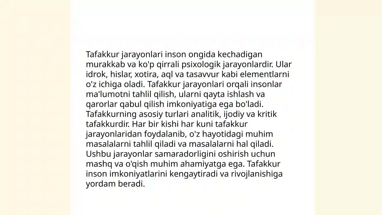 Tafakkur operatsiyalari 4