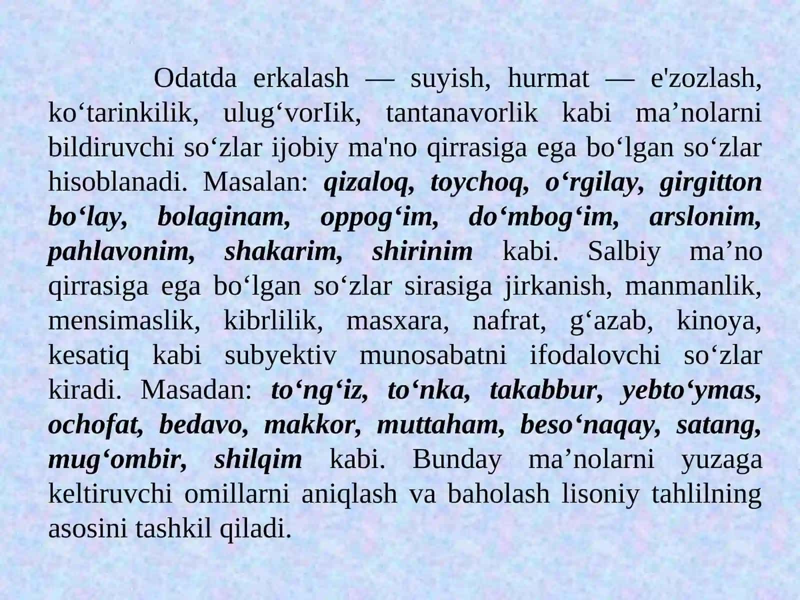 Badiiy matnning morfologik xususiyatlari 4