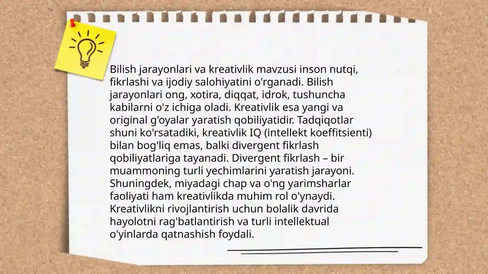 Bilish jarayonlarini tekshirish metodikasi 4