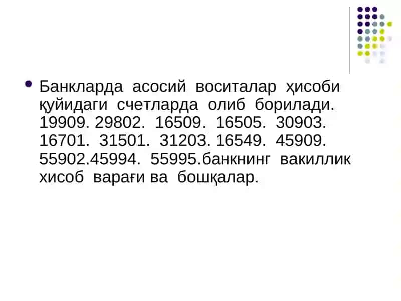 BANK MODDIY VA NOMODDIY AKTIVLAR HISOBI 4