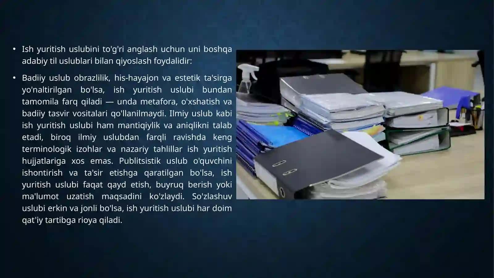 Ish yuritish tili va uslubi 4