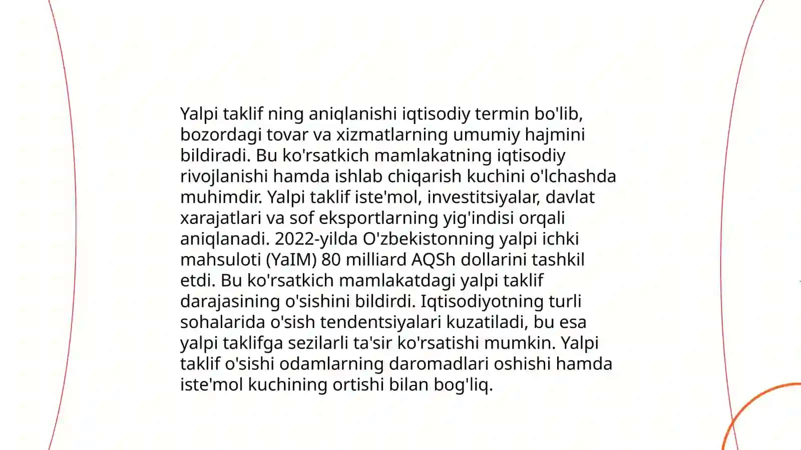 Yalpi Talab va Yalpi Taklif 4