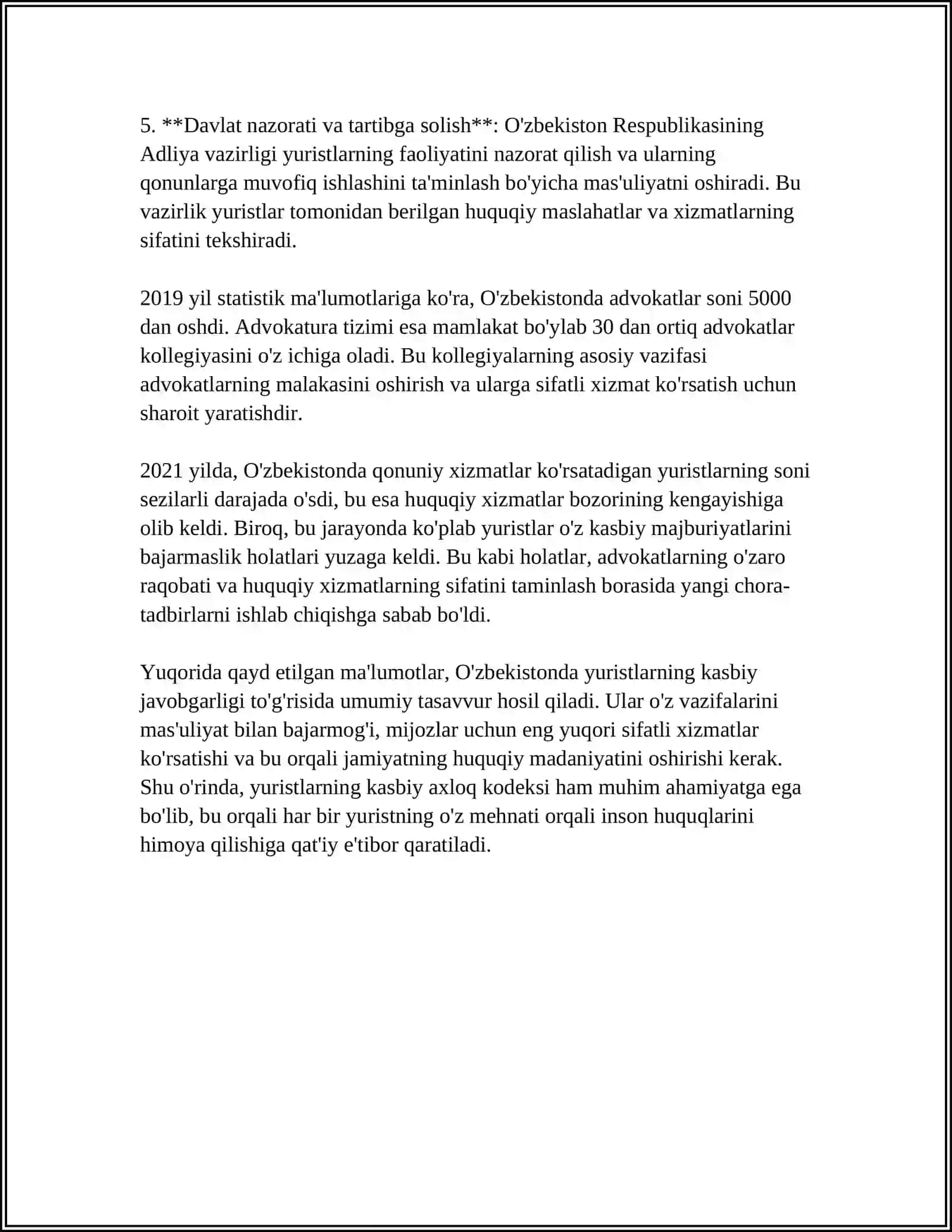YURIDIK KASBEGALARINING PROFESSIONAL JAVOBGARLIGI 4
