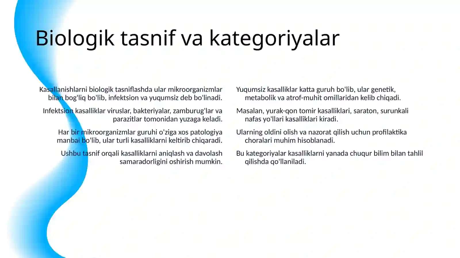 KASALLANISH TURLARI, UNI OʻRGANISH USULLARI 4