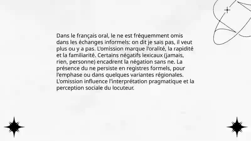 Les phrases négatives et interrogatives 4