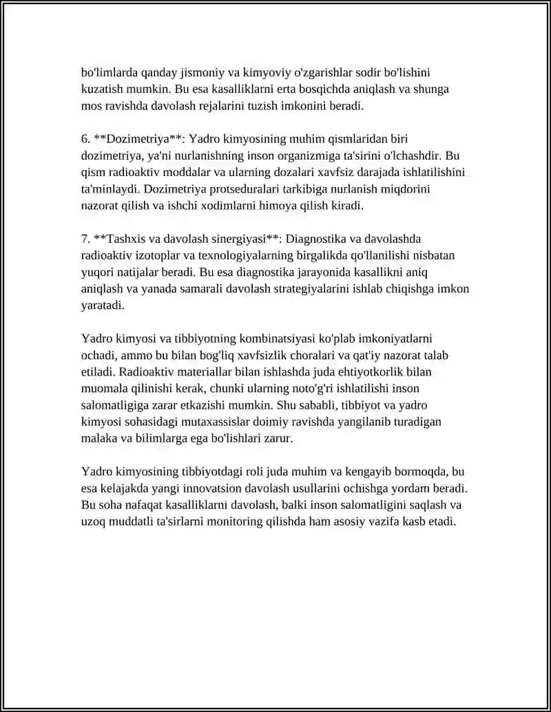 YADRO KIMYOSI VA UNING TIBBIYOTDAGI O’RNI 4