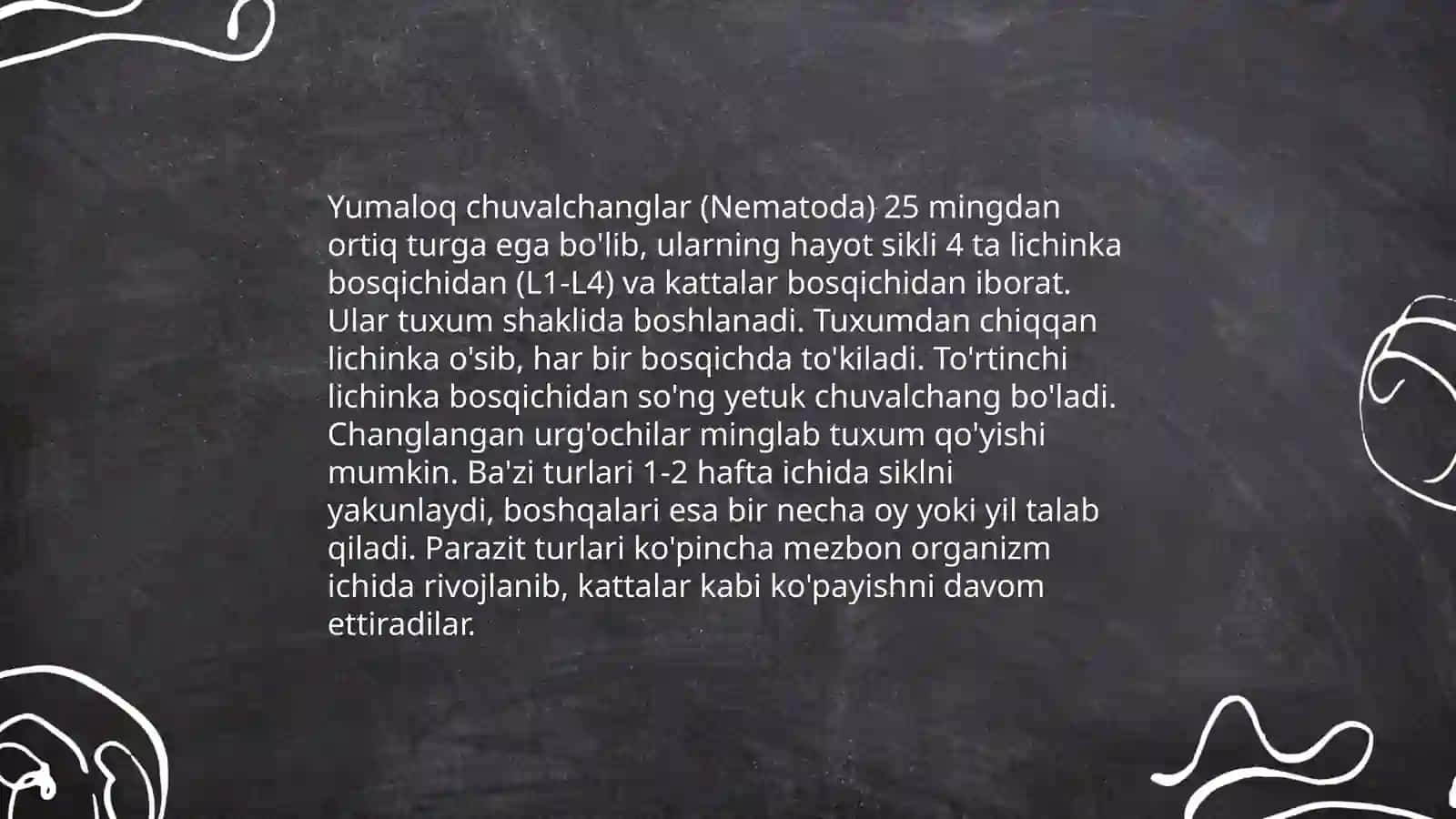 Yumaloq chuvalchanglar 4