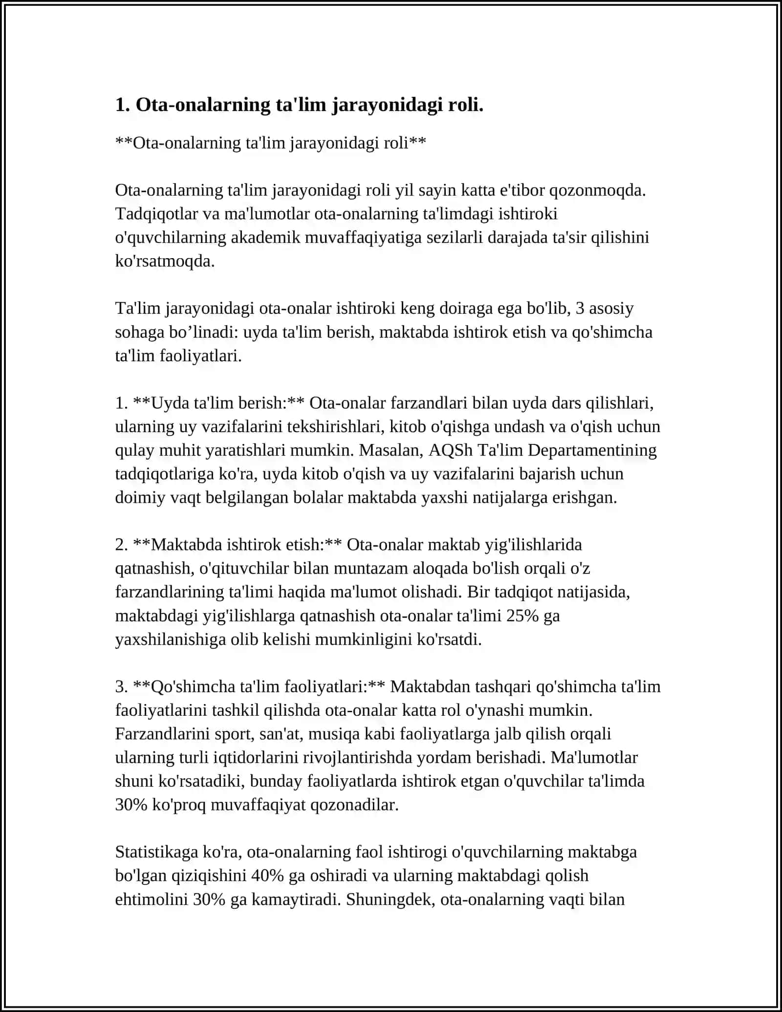 Ota-onalarning ta'lim jarayonidagi roli 4