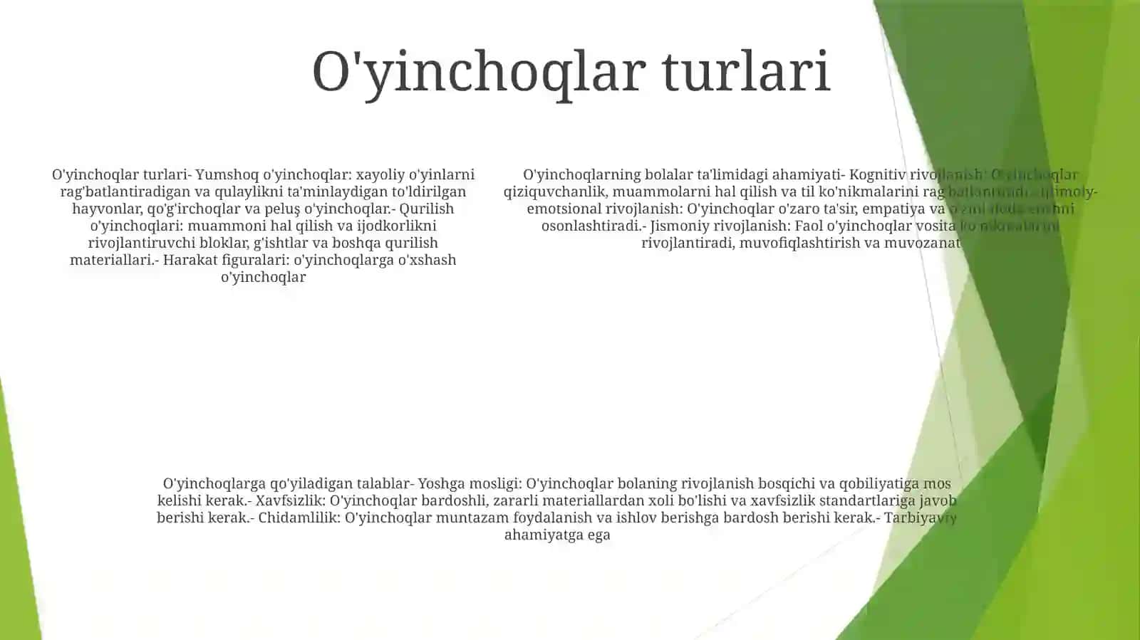 Bola Tarbiyasida OʻYinchoqning Ahamiyati 4