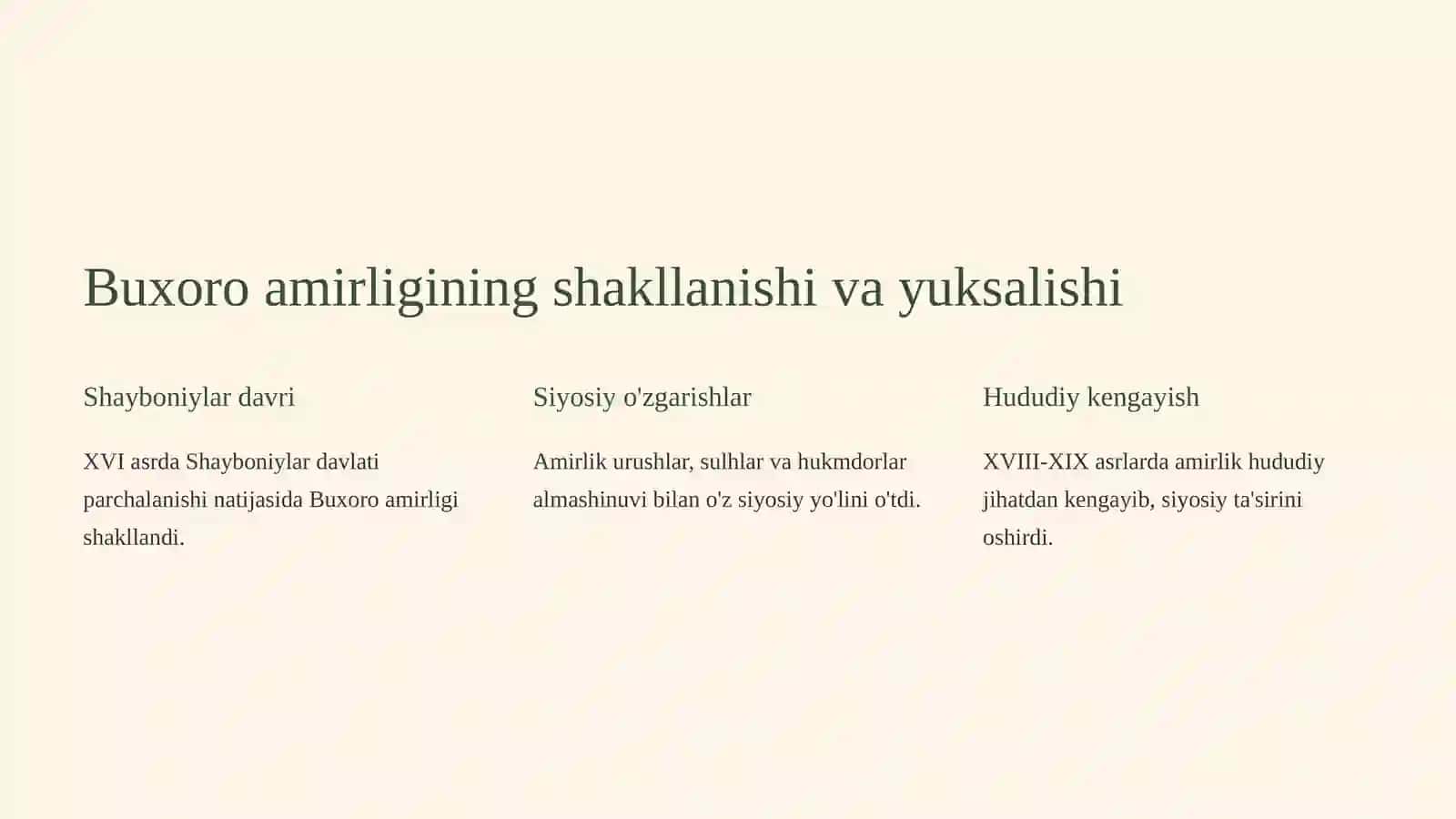 Buxoro amirligi va Buxoro shaharlarining tarixiy sayohati 4