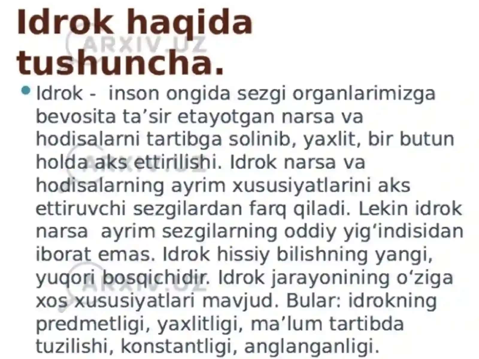Idroktushunchasiva vauningxususiyatlari 4