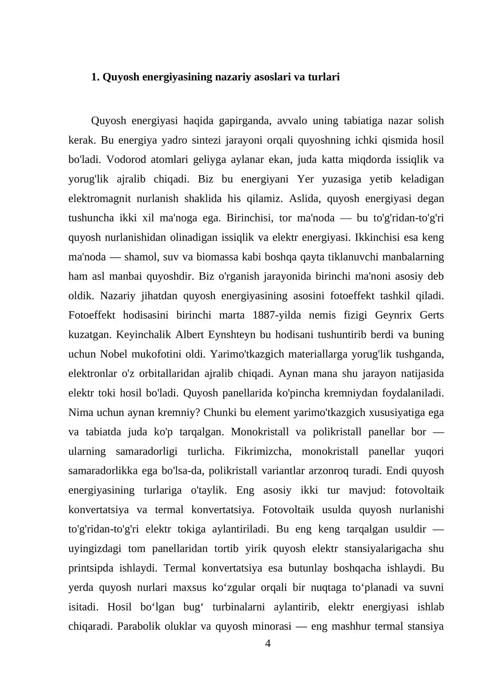 Quyosh elektr stansiyalari (qes) 4