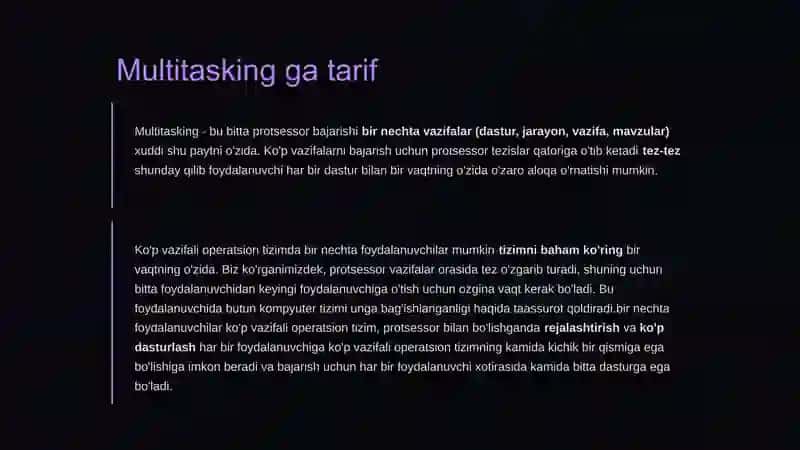 Kompyuterni tashkillashtirish | Multitasking va ko'p oqimli tizimlar 4