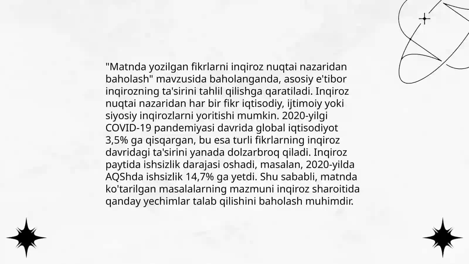 Tanqidiy Fikrlash va Tahlil 4