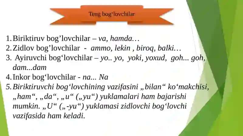 Bog'lovchi  Ko'makchi Yuklama 4