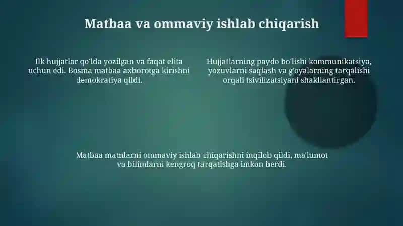 Hujjatlarning paydo bo'lishi va tarixi 4