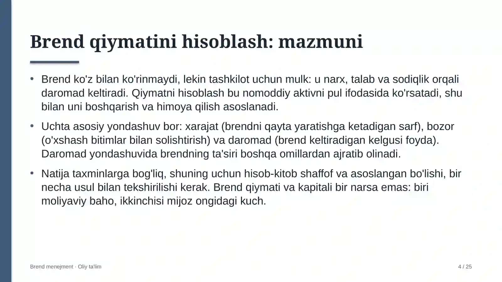 Bioenergetikada brend qiymatini hisoblash 4