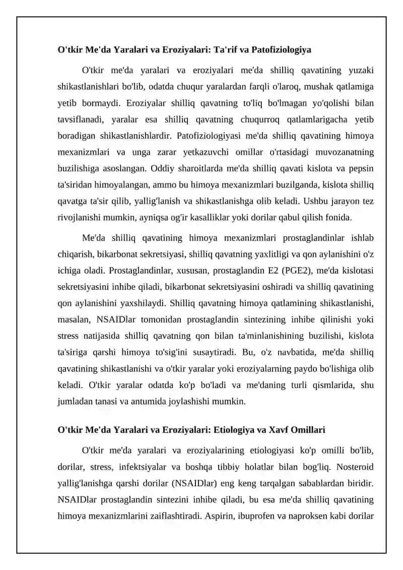 Oshqozon o tkir yaraları va eroziyalari 4