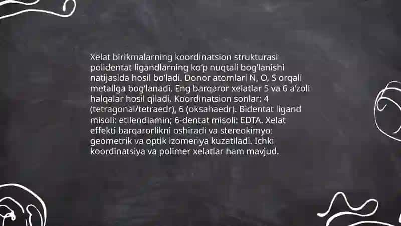 Xelat va xelat birikmalari 4