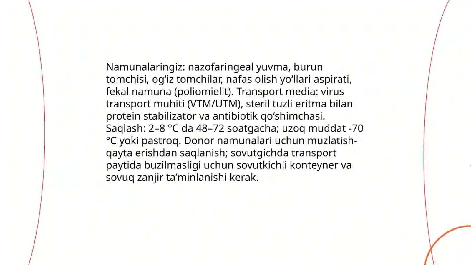Namuna turlari va olish usullari 4