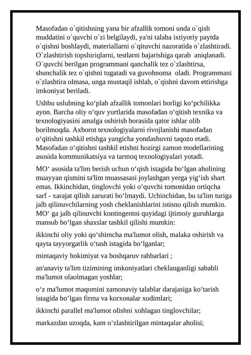 Masofaviy ta’lim texnologiyalari 4