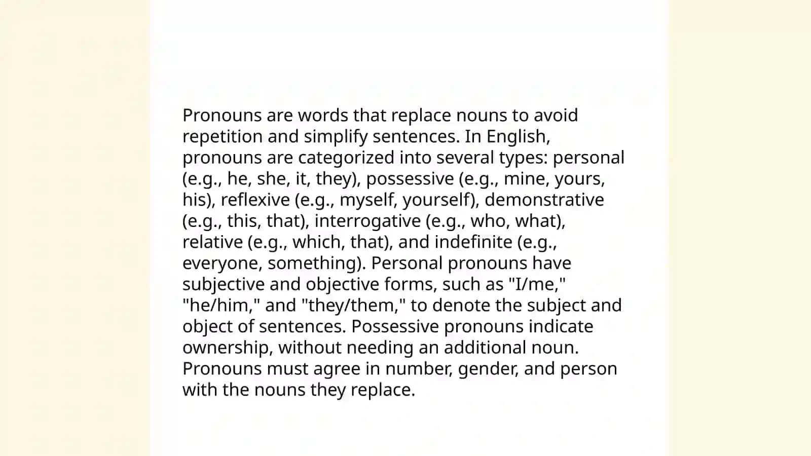 Parts of speech 4