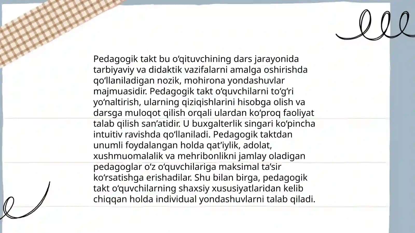 Takt va pedagogik takt haqida tushuncha 4
