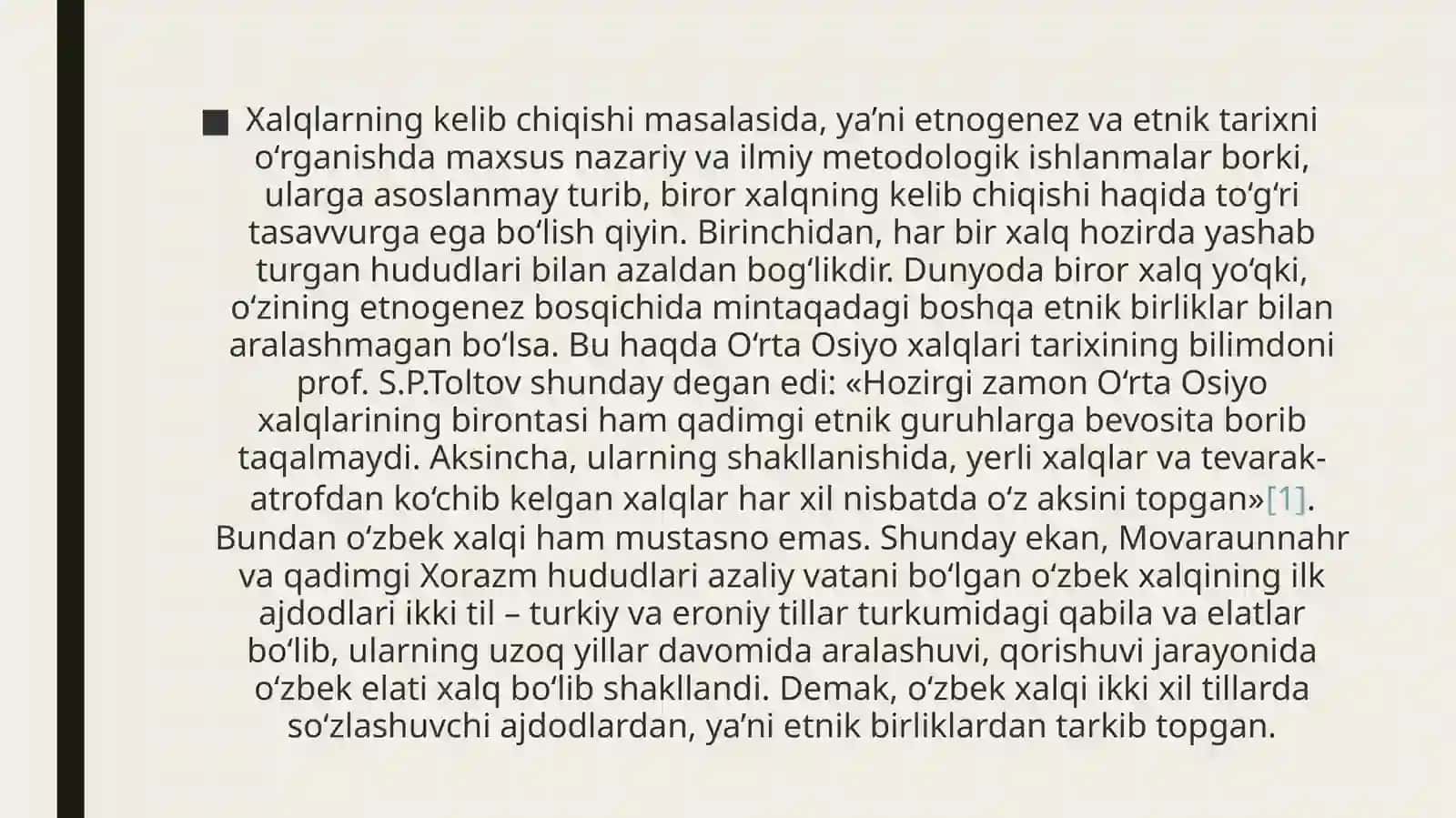 O‘zbek xalqining geniziva uning tarixshunosligi 4