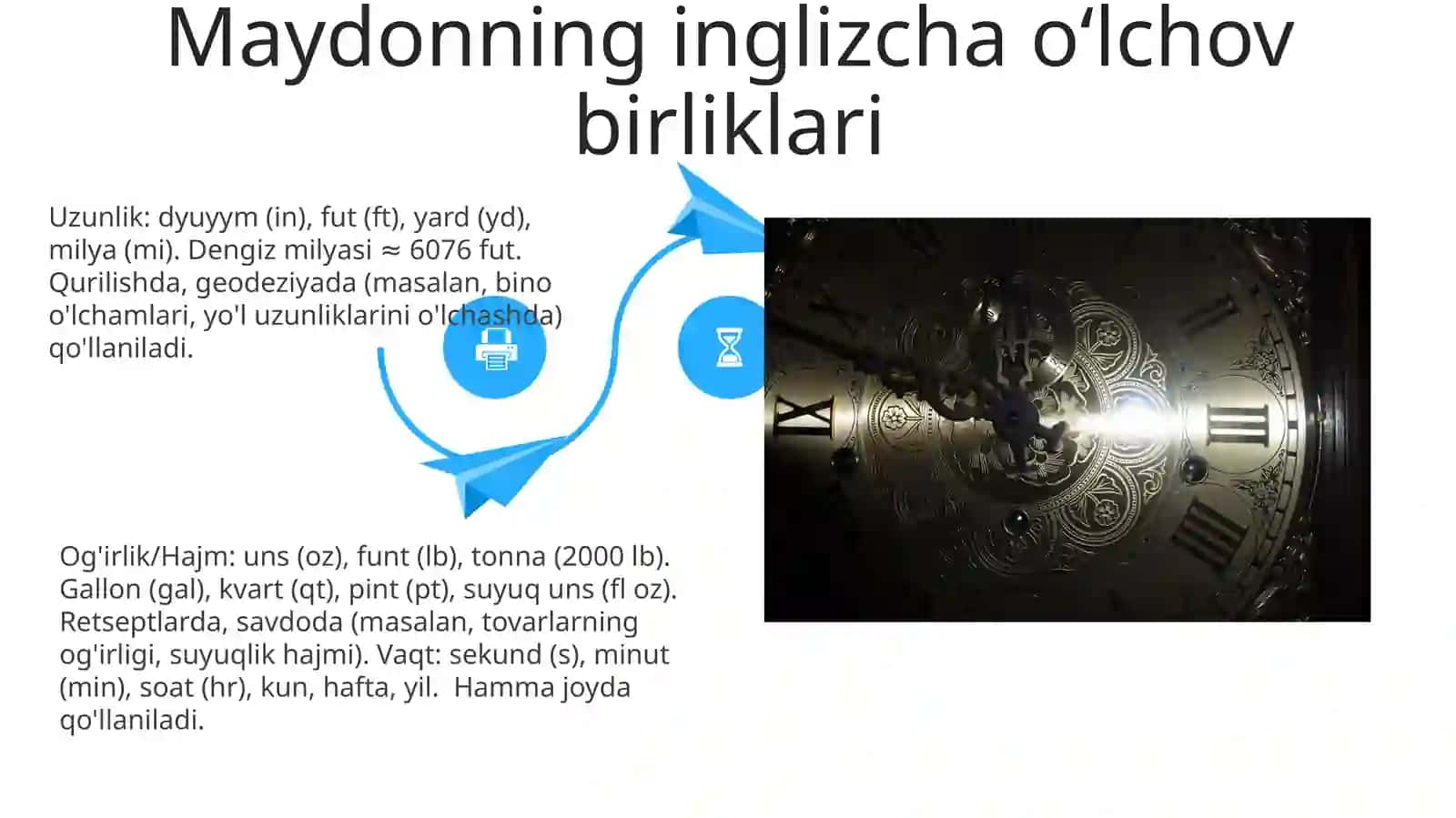 Vaqt va uzunlik birliklari 4