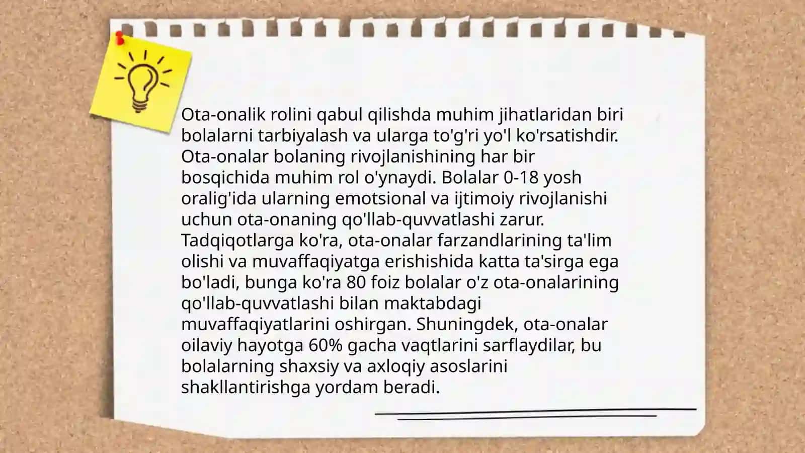 Ota onalikni shakllanish psixologiyasi 4