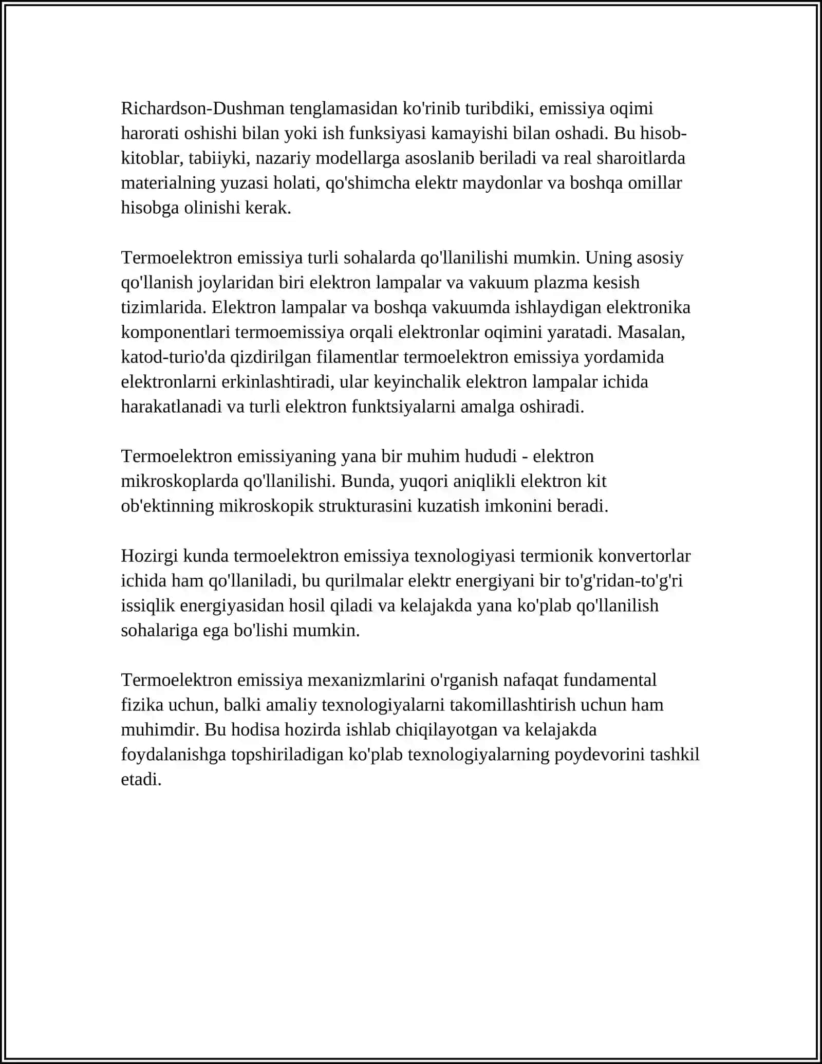 TERMOELEKTRON EMISSIYA 4