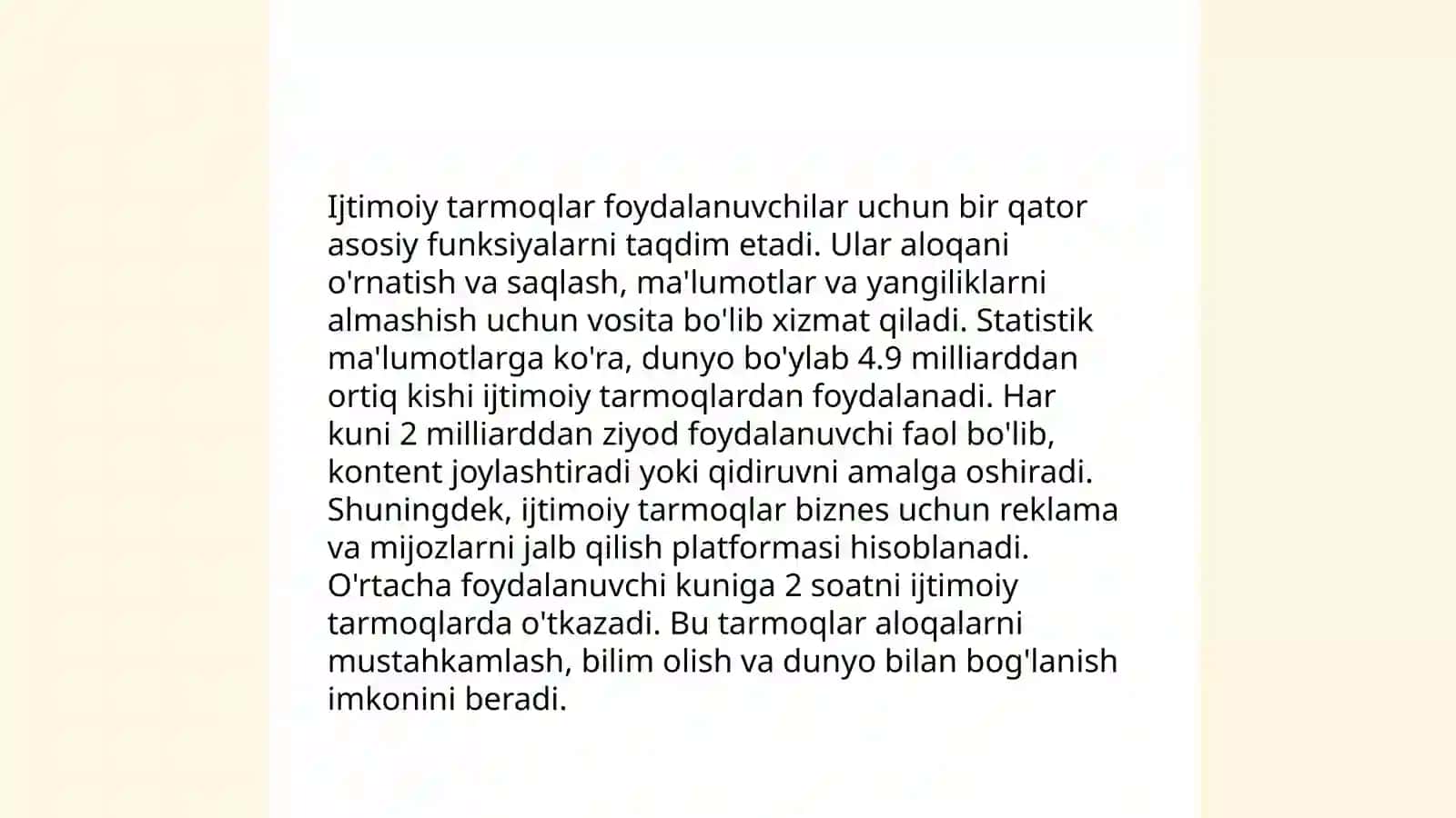 Ijtimoiy tarmoq tushunchasi va uning mohiyati 4