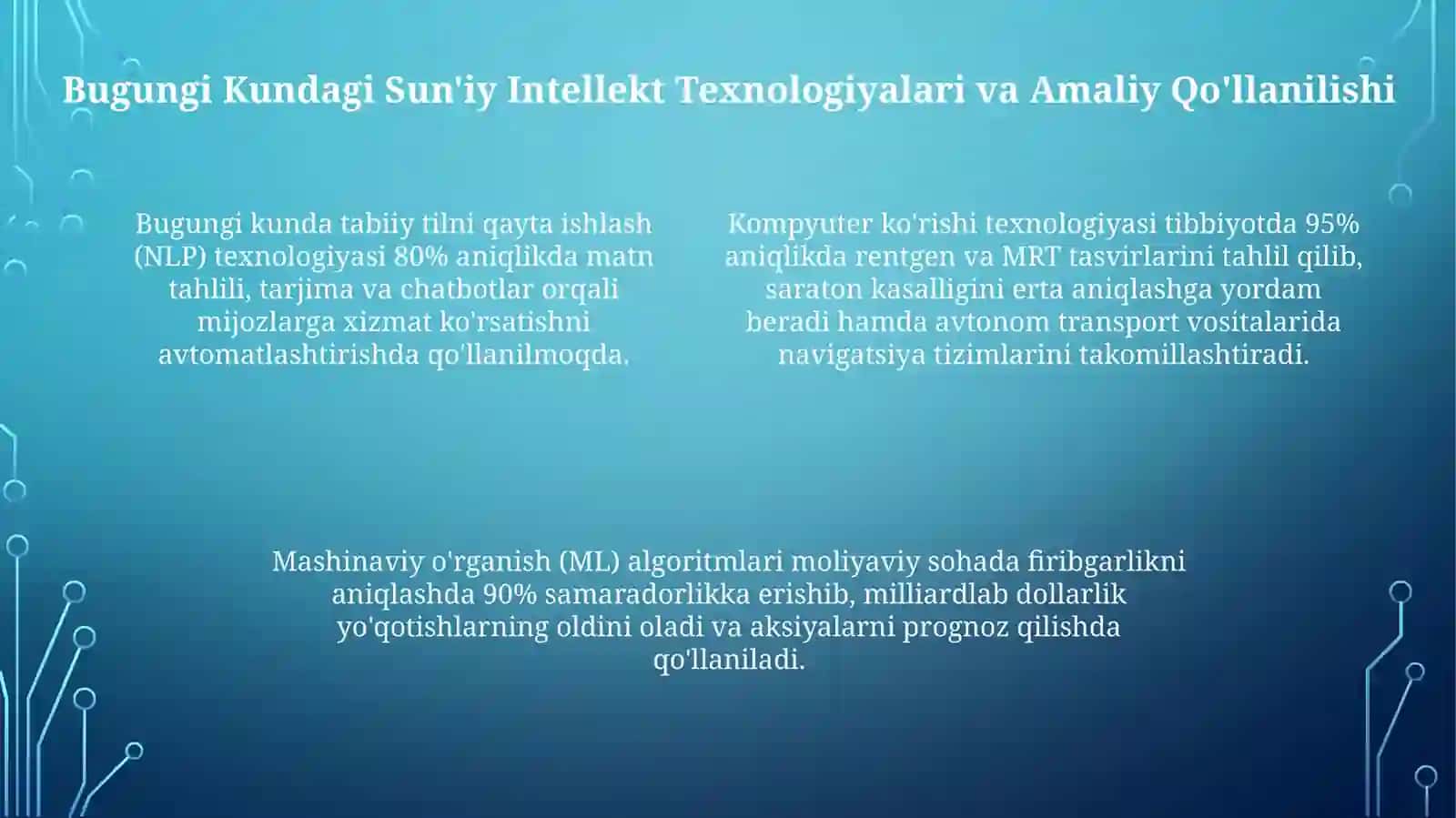 Zamonaviy dunyoda sun'iy intellektning o'rni 4