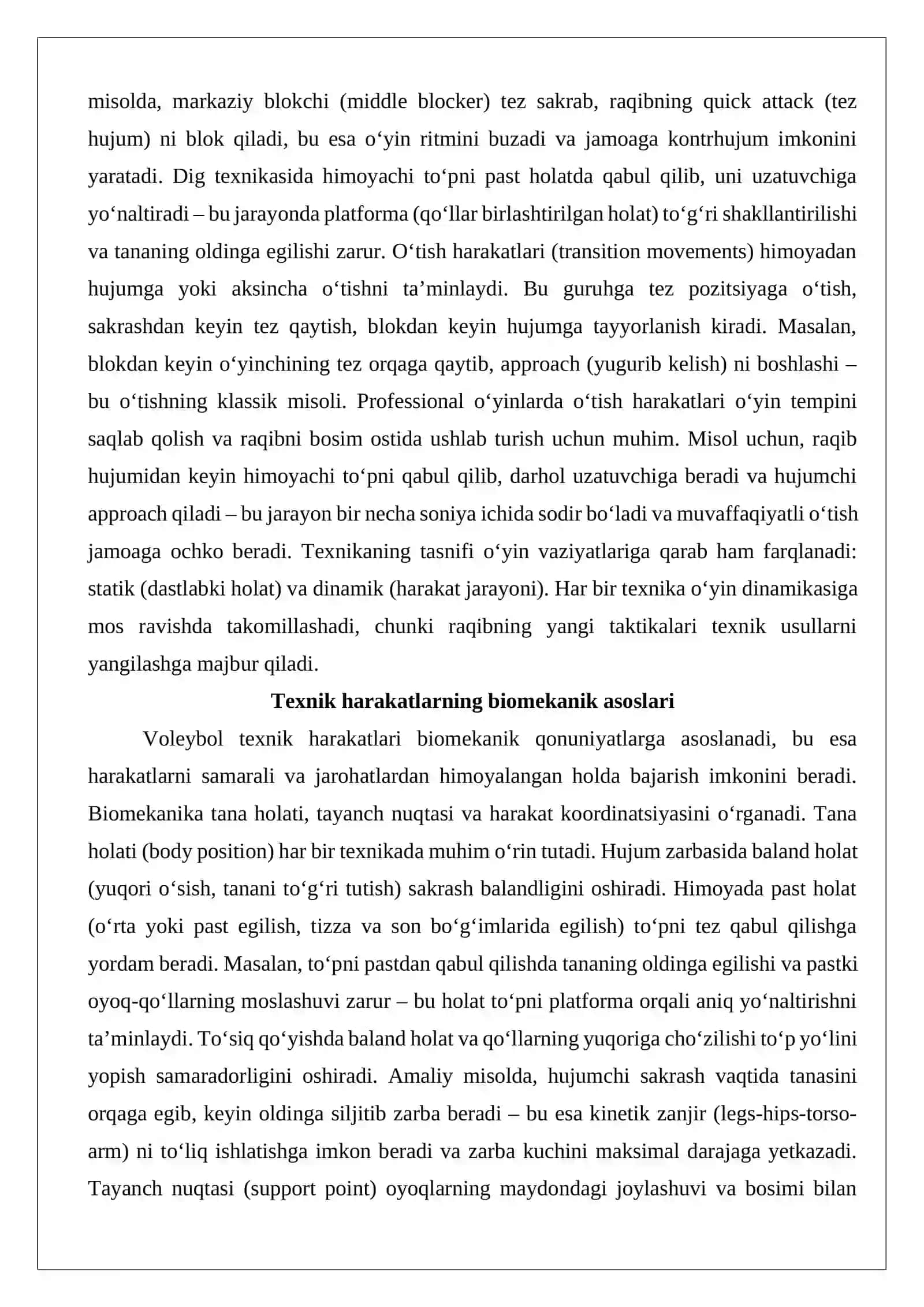Voleybol o‘yini texnikasi 4