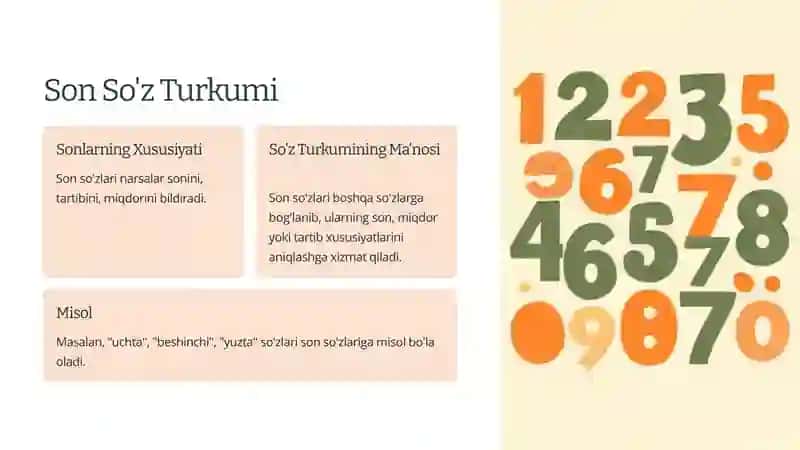 So'z Turkumlarini O'rganish 4