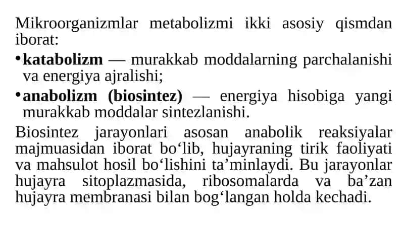 Mikroorganizmlar biosintezini oshirishda hujayra muhandisligi 4