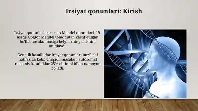 Belgilarning irsiylanish qonuni 4