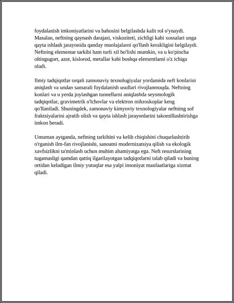 NEFTNING KELIB CHIQISHI VA TARKIBI 4
