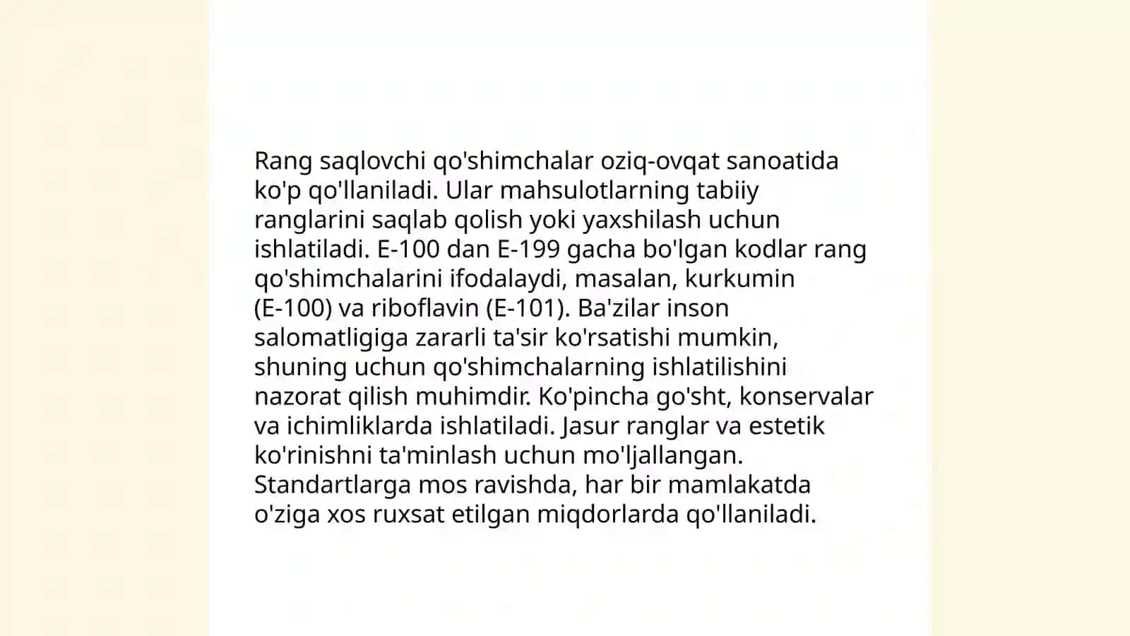 Konservantlar va ularning xususiyatlari 4