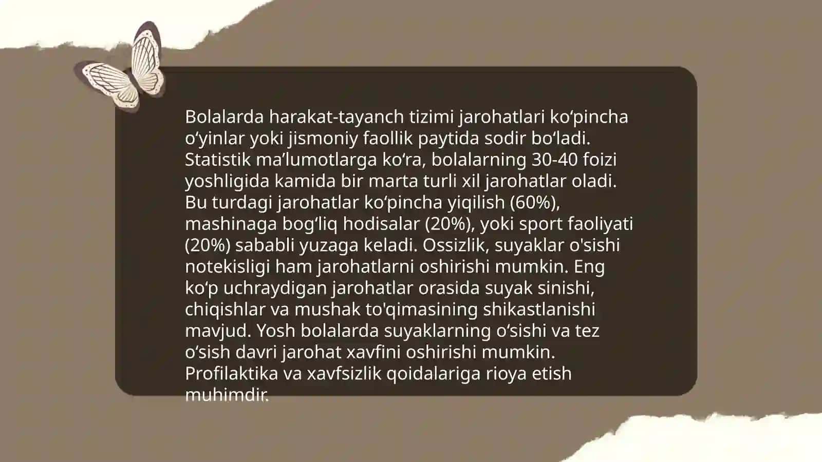Harakat tayanch aʼzolari jarohatlangan bolalar 4