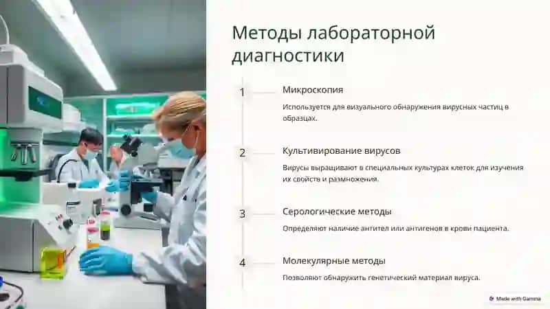 Вирусологические лабораторные анализы 4