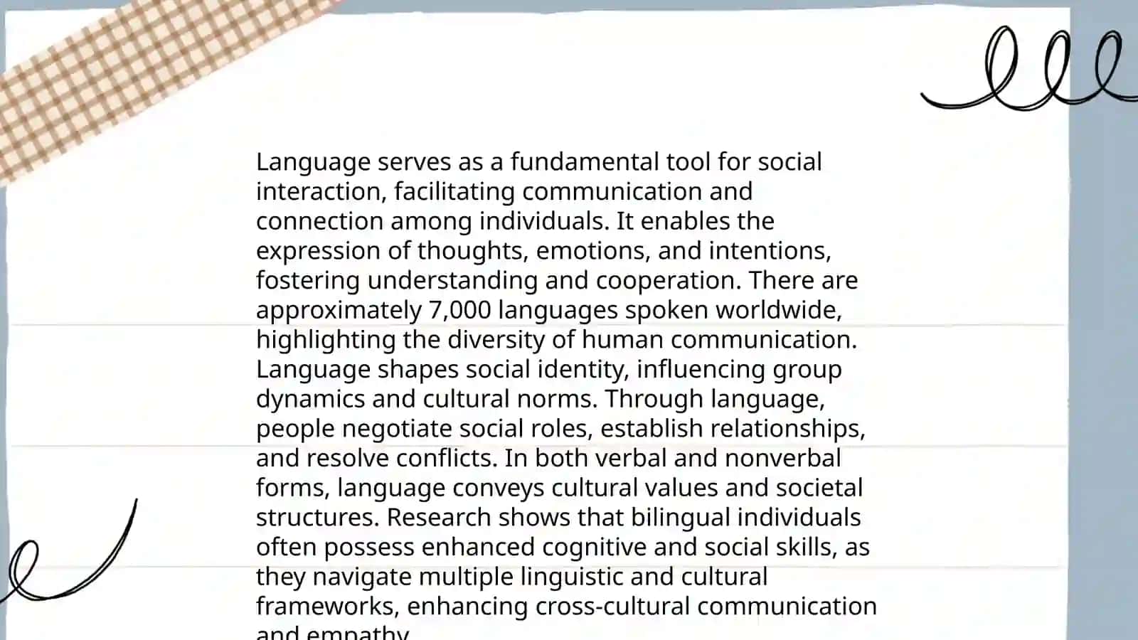 The social nature of language. Functions of language 4