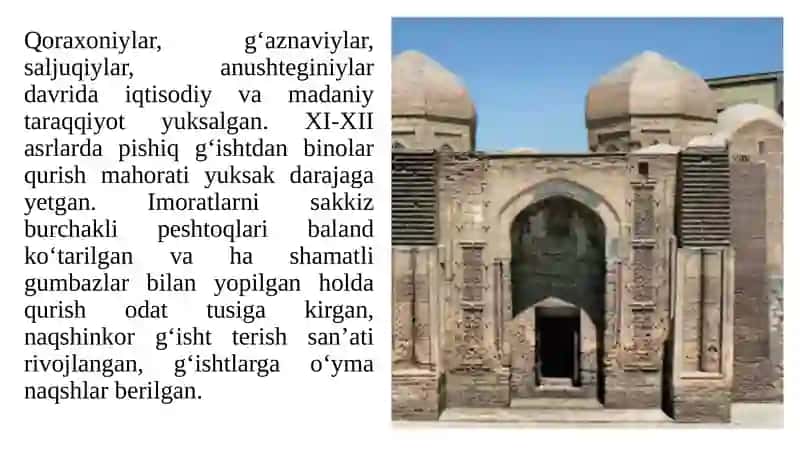 IX-XII asrlarda ilm-fan va madaniyatning yuksalishi 4