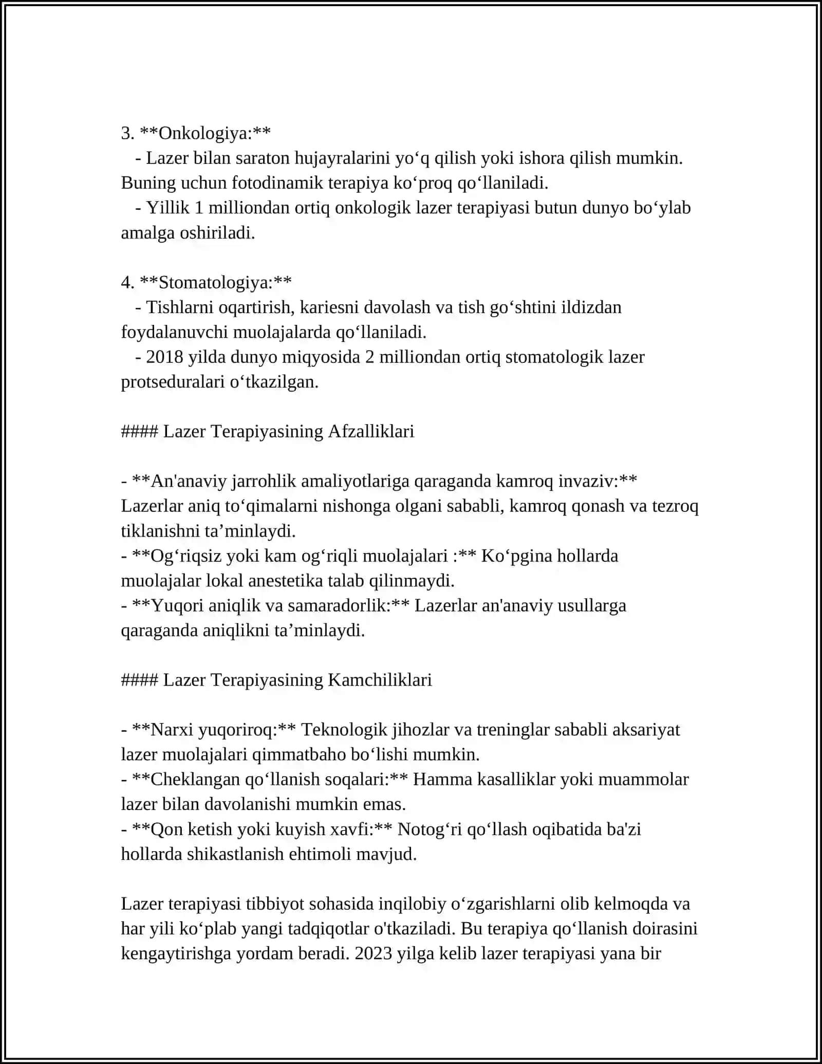 LAZERNING TIBBIYOTDA QOʻLLANILISHI 4