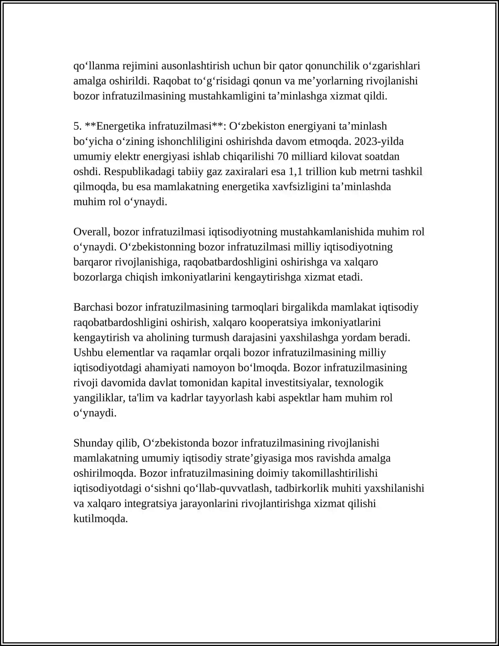BOZOR INFRATUZILMASI VA UNING UNSURLARI 4